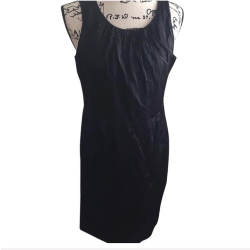 Eileen Fisher Black sheath dress medium petite